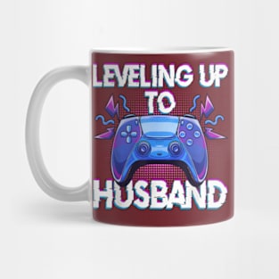 Leveling Up To Husband Video Gamer Funny Gift Mug